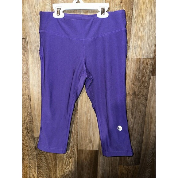 Mpg Women Workout Leggings Size XS Purple Knee Length - Picture 3 of 3